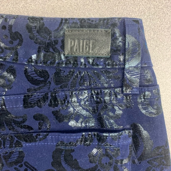 NWT: PAIGE VERDUGO SKINNY
BLUE & BLK FLORAL PRINT (26:fits like 25) - Picture 5 of 7